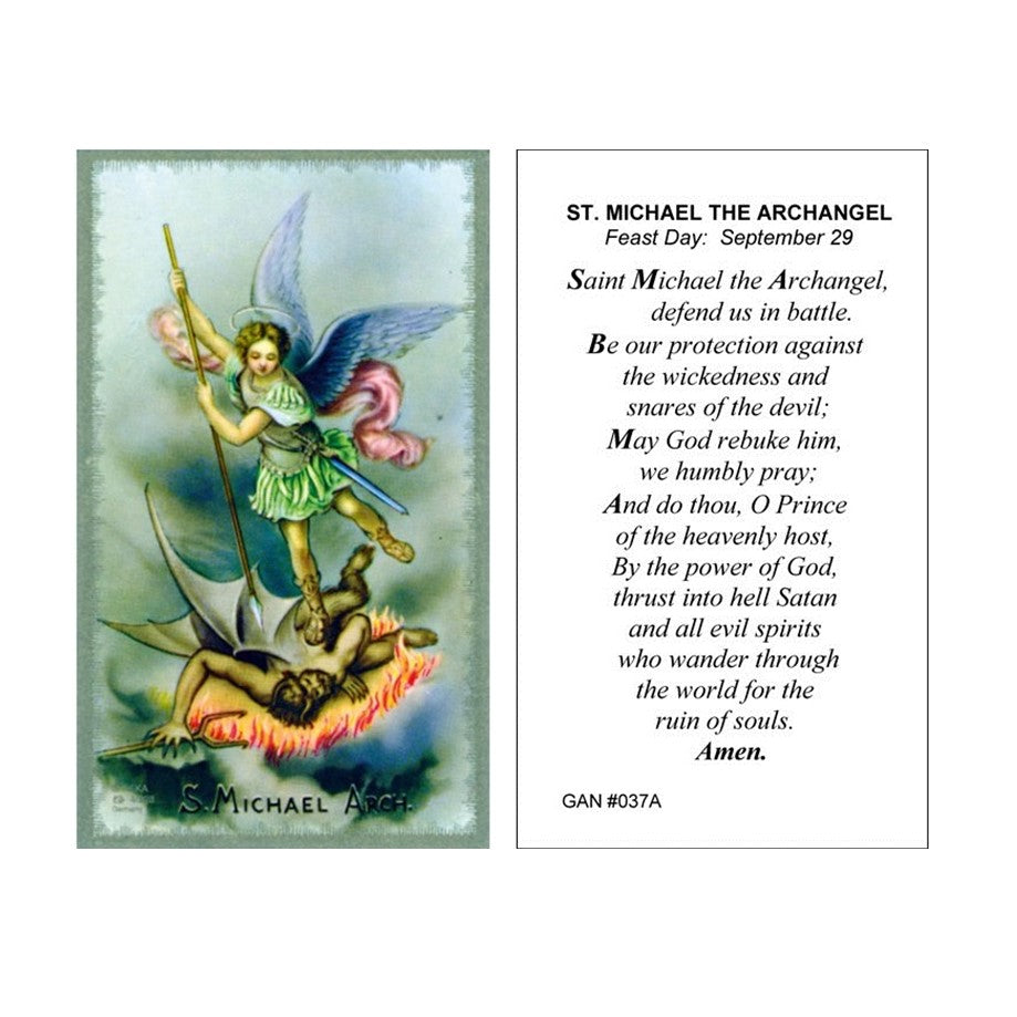 St. Michael Prayer Card